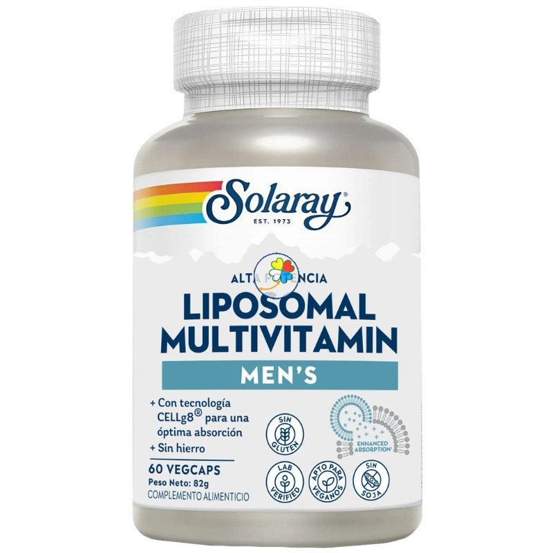 MULTIVITAMÍNICO LIPOSOMAL PARA HOMBRES 60 CÁPSULAS SOLARAY