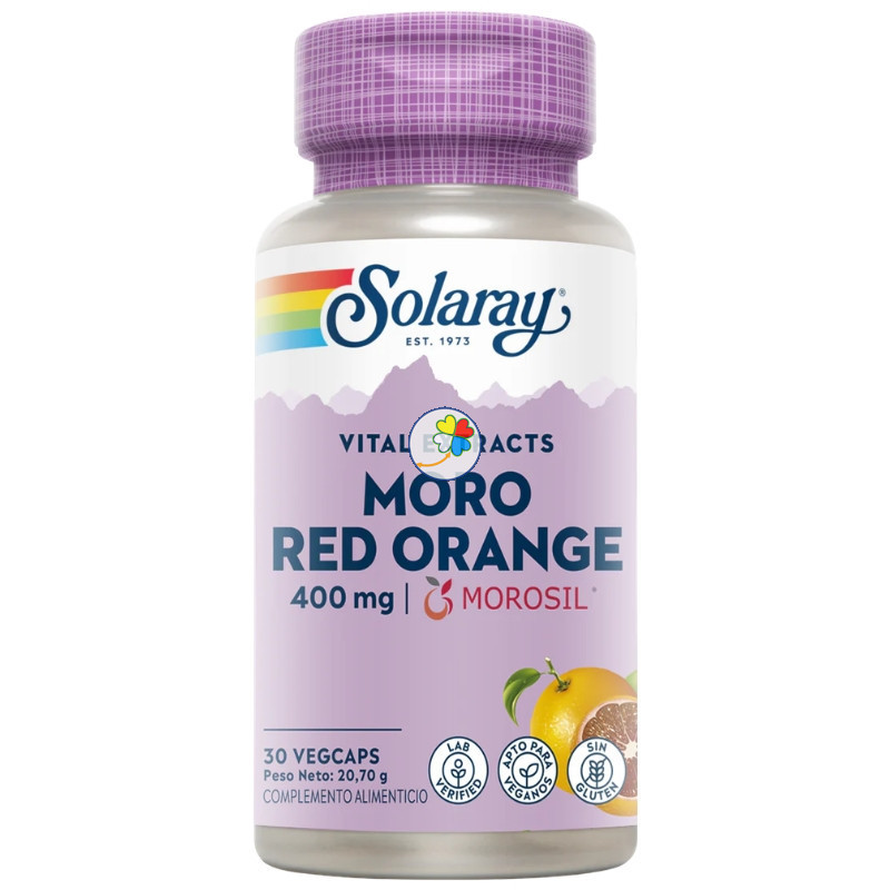 MORO RED ORANGE 400MG MOROSIL 30 CÁPSULAS VEGETALES SOLARAY