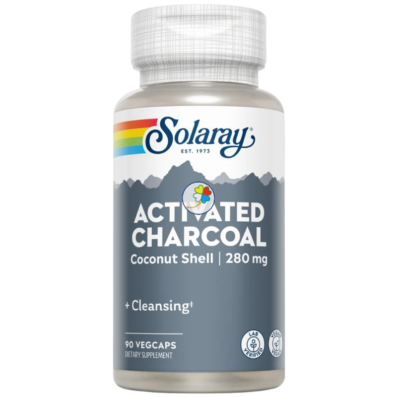 CARBÓN ACTIVADO 90 CÁPSULAS VEGETALES SOLARAY