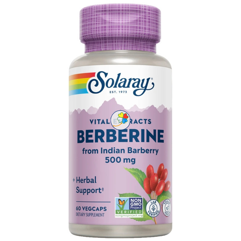 BERBERINA 500MG 60 CÁPSULAS VEGETALES SOLARAY
