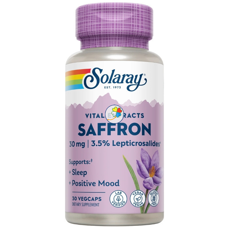 SAFFRON (AZAFRÁN) 30 CÁPSULAS VEGETALES SOLARAY