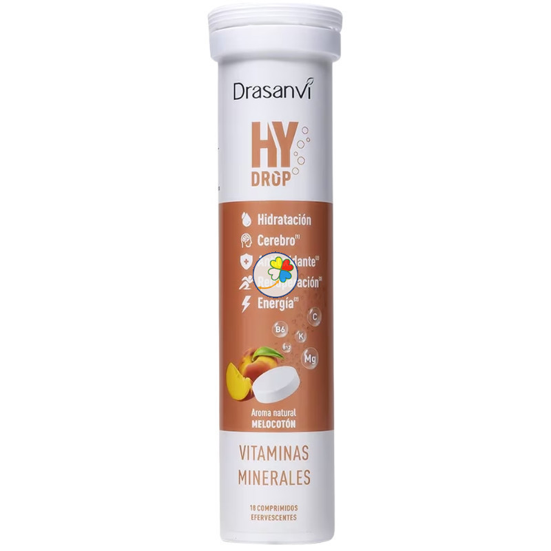 HYDROP ELECTROLITOS EFERVESC. MELOCOTÓN 18 COMPRIMIDOS DRASANVI