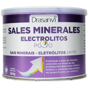 SALES MINERALES ELECTROLITOS PUROS SABOR NEUTRO 160G DRASANVI