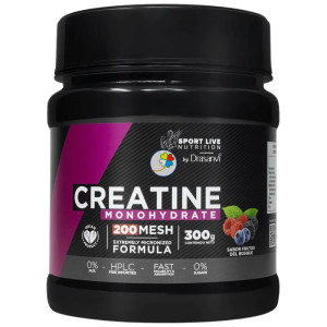 CREATINA 200MESH FRUTOS DEL BOSQUE 300G DRASANVI SPORT LIVE