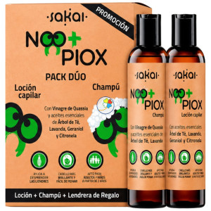PACK DÚO CHAMPÚ Y LOCIÓN ANTI PIOJOS NOO+PIOX 200ML SAKAI