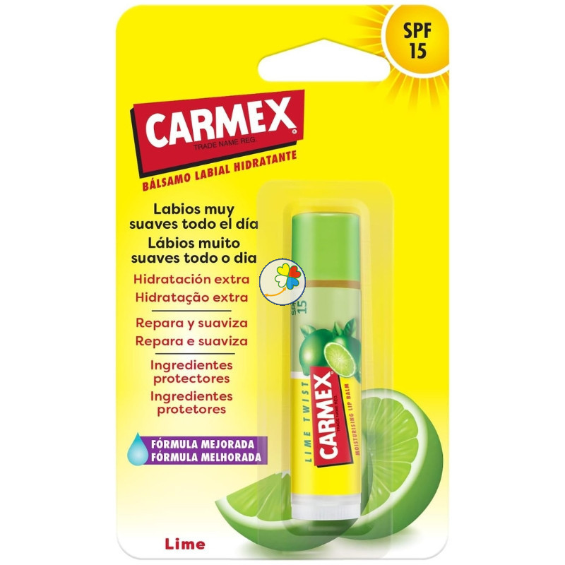STICK BÁLSAMO LABIAL HIDRATANTE SABOR LIMA SPF15 4,25G CARMEX