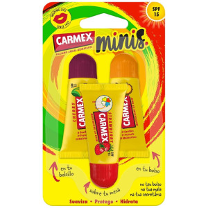 TRIPLO MINI TUBOS BÁLSAMO LABIAL HIDRATANTE SPF15 15G CARMEX