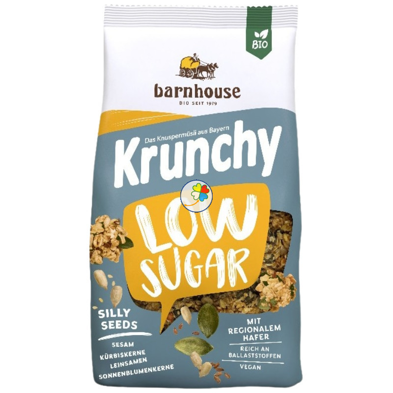 MUESLI KRUNCHY CON SEMILLAS BAJO EN AZÚCAR 375G BARNHOUSE