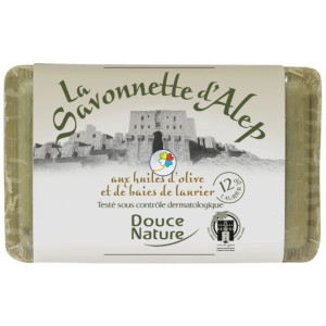 PASTILLA JABÓN DE ALEPO 12% Y LAUREL 100G DOUCE NATURE