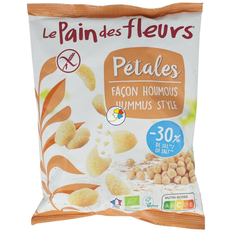CHIPS DE PÉTALOS ESTILO HUMMUS 75G LE PAIN DES FLEURS