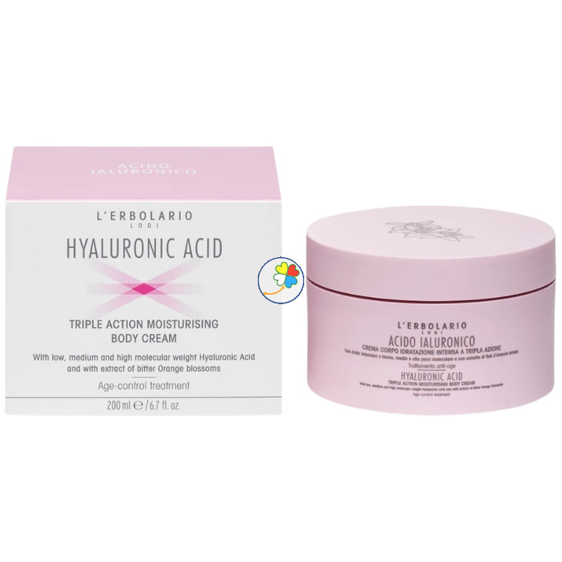 ÁCIDO HIALURÓNICO CREMA CORPORAL TRIPLE ACCIÓN 200ML L´ERBOLARIO