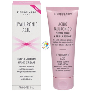 ÁCIDO HIALURÓNICO CREMA DE MANOS TRIPLE ACCIÓN 75ML L´ERBOLARIO