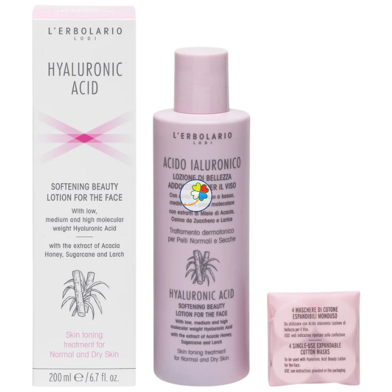 ÁCIDO HIALURÓNICO LOCIÓN FACIAL CALMANTE 200ML L´ERBOLARIO