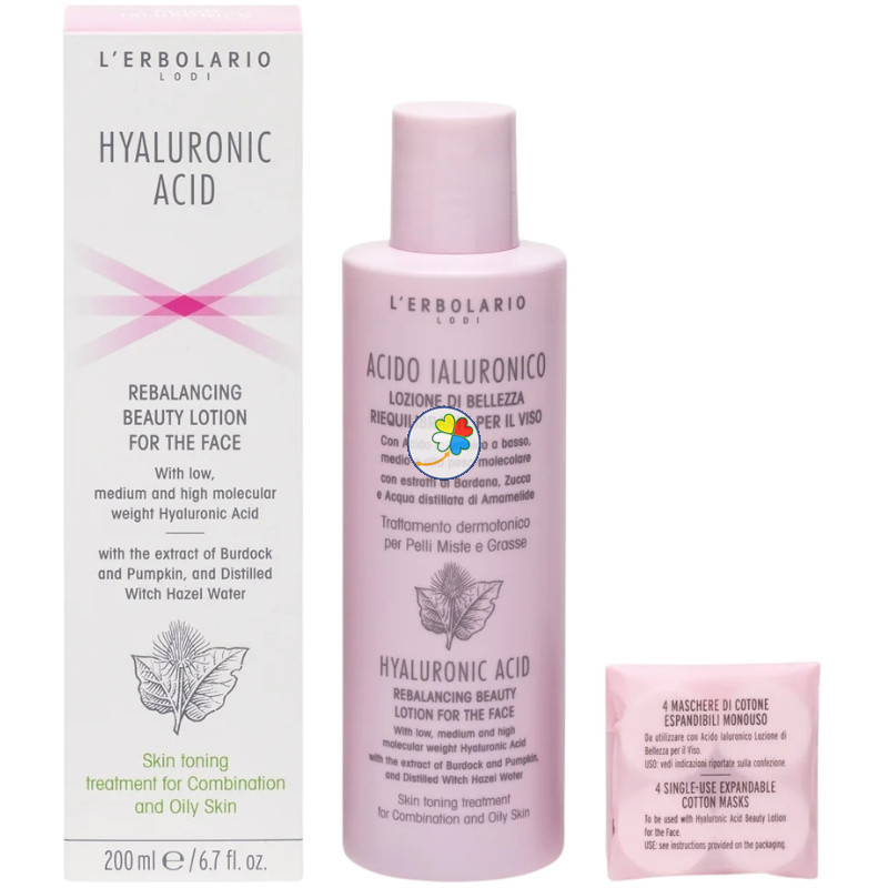 ÁCIDO HIALURÓNICO LOCIÓN FACIAL REEQUILIBRANTE 200ML L´ERBOLARIO