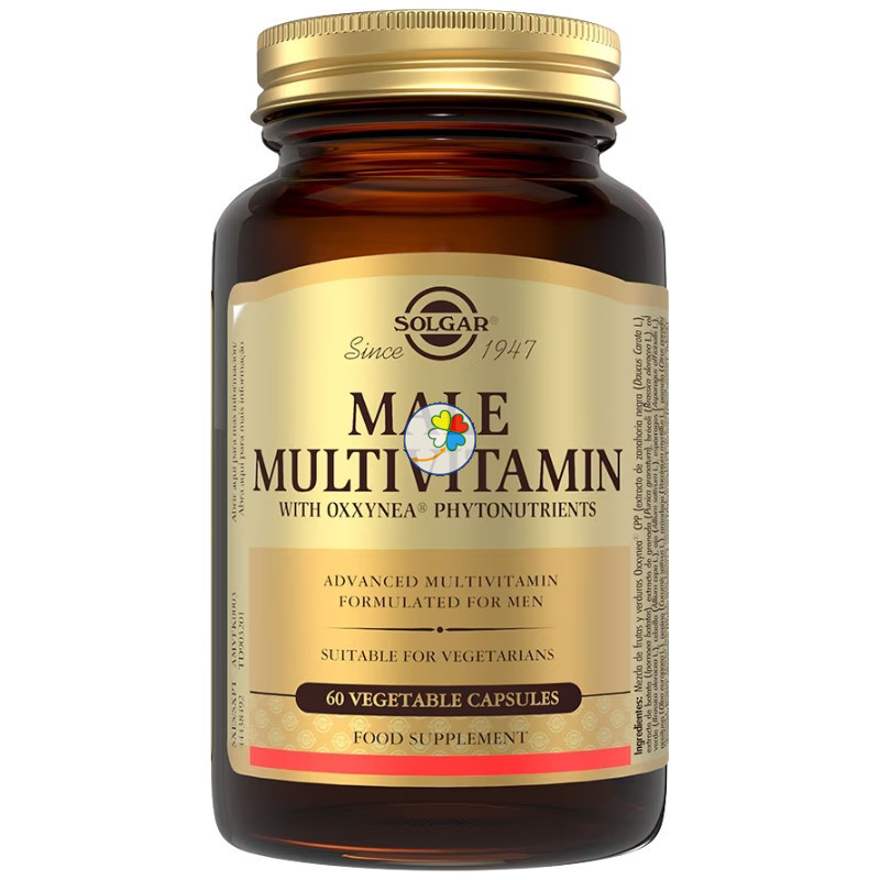 MALE MULTIVITAMIN 60 CÁPSULAS VEGETALES SOLGAR