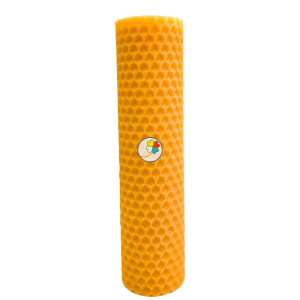 VELA MIEL DE ABEJA 15CM ORO...
