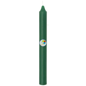 VELA BUJÍA VERDE 20CM ORO...