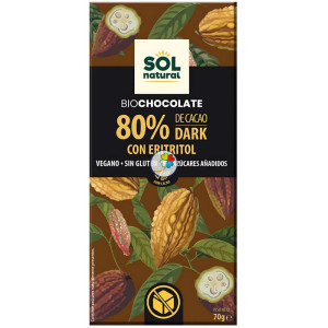 TABLETA CHOCOLATE 80% CON...