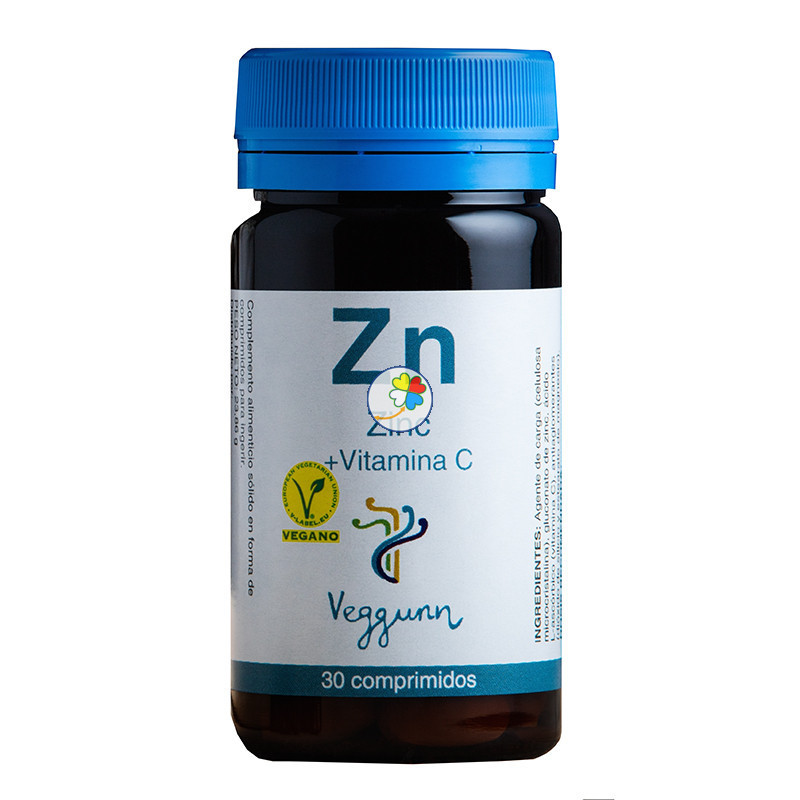ZINC Y VITAMINA C 30 COMPRIMIDOS VEGGUNN