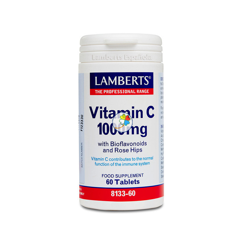 VITAMINA C 1.000Mg. BIOFLAV. Y ESCARAMUJO 60 TABLETAS LAMBERTS