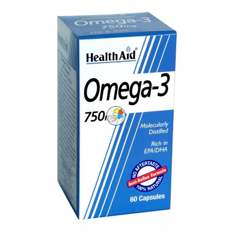 OMEGA 3 750Mg. 60 CAPSULAS HEALTH AID