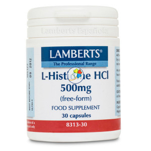 L-HISTIDINA HCL 500Mg. 30 CAPSULAS LAMBERTS