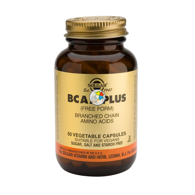 BCAA PLUS 50 CAPSULAS VEGETALES SOLGAR